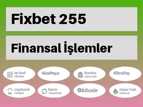 Fixbet Mobil Para yatırma ve çekme 255